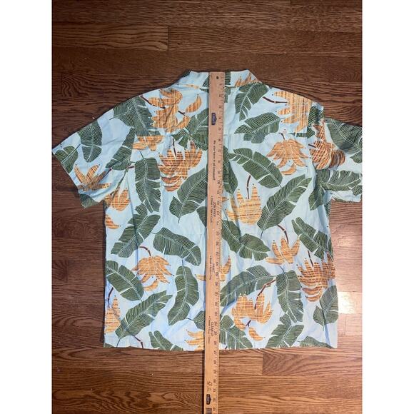 Tori Richard Uniforms Mens XL Hawaiian Tropical Shirt bananas Palms Short Sleeve - Picture 6 of 6